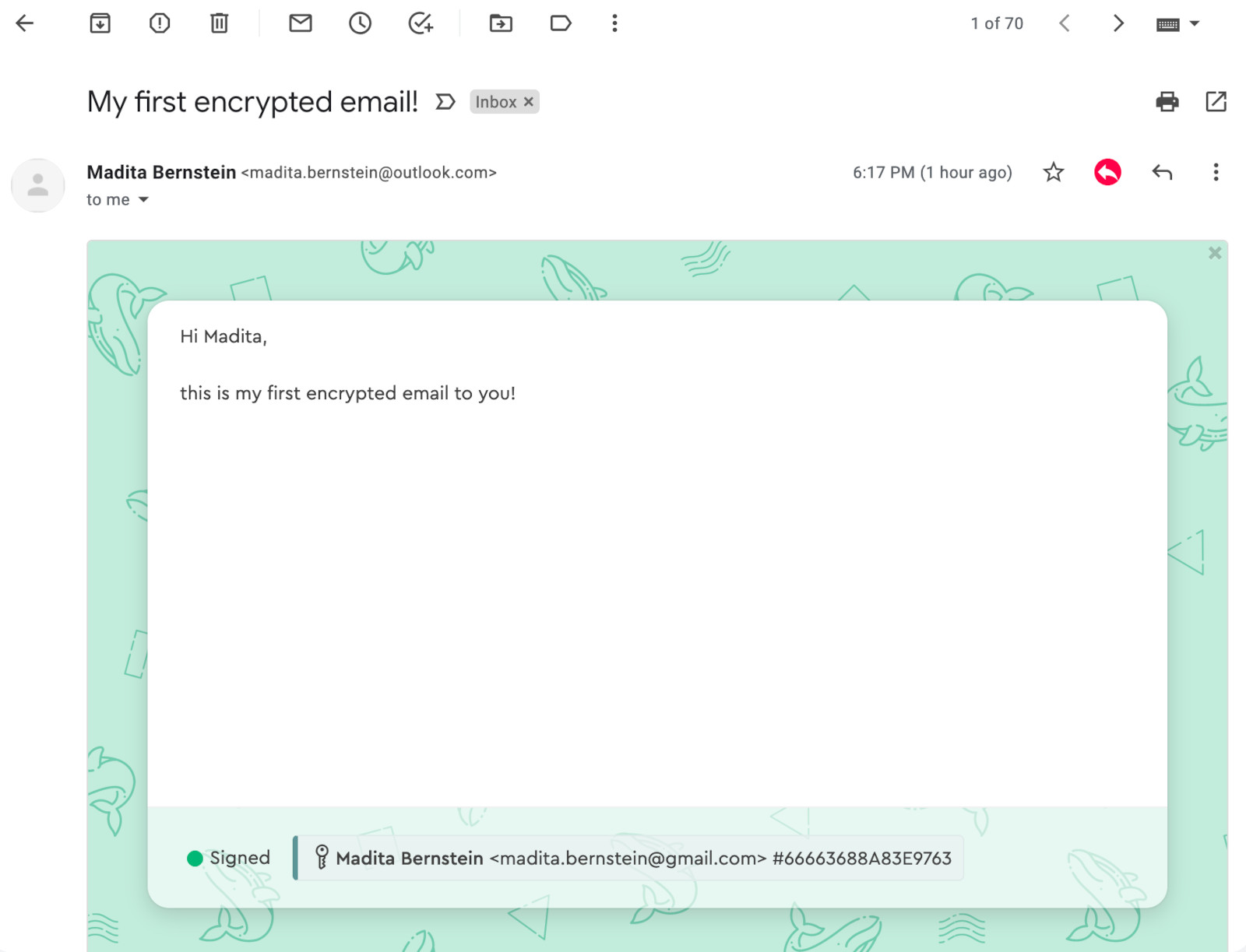 Descifrar correo electrónico en Gmail utilizando Mailvelope