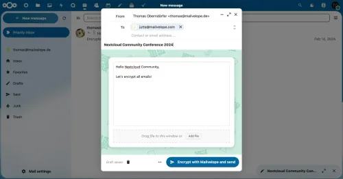 Nextcloud und Mailvelope